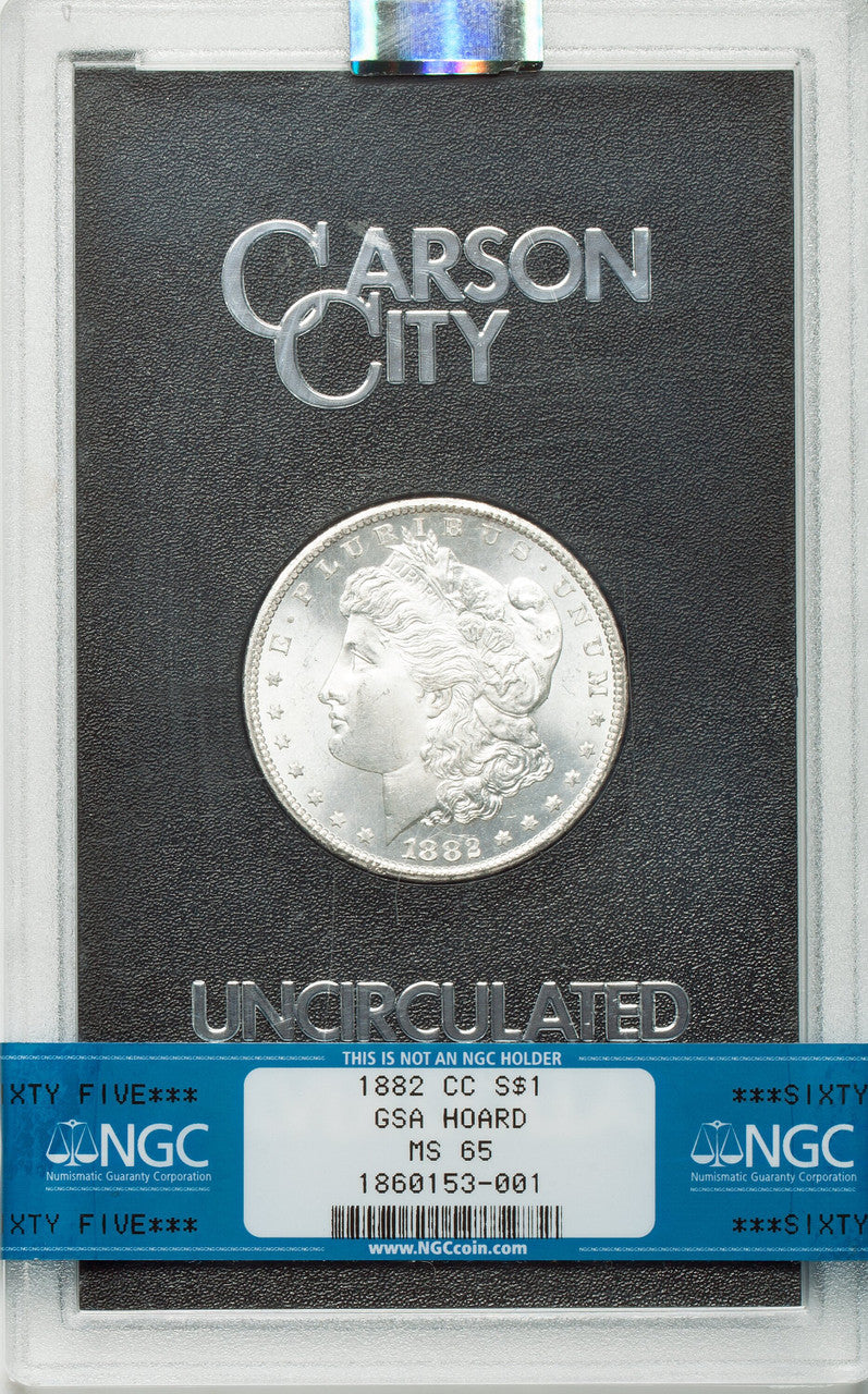 1882-CC $1 GSA Hoard Morgan Dollar NGC MS65