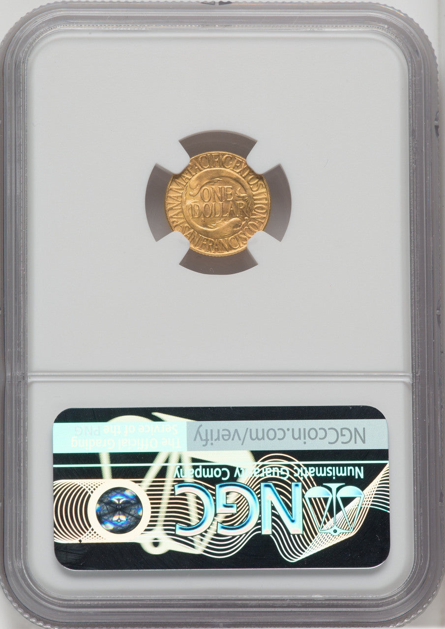 1915-S G$1 PAN-PAC Gold Dollar Commemorative Gold NGC MS66+