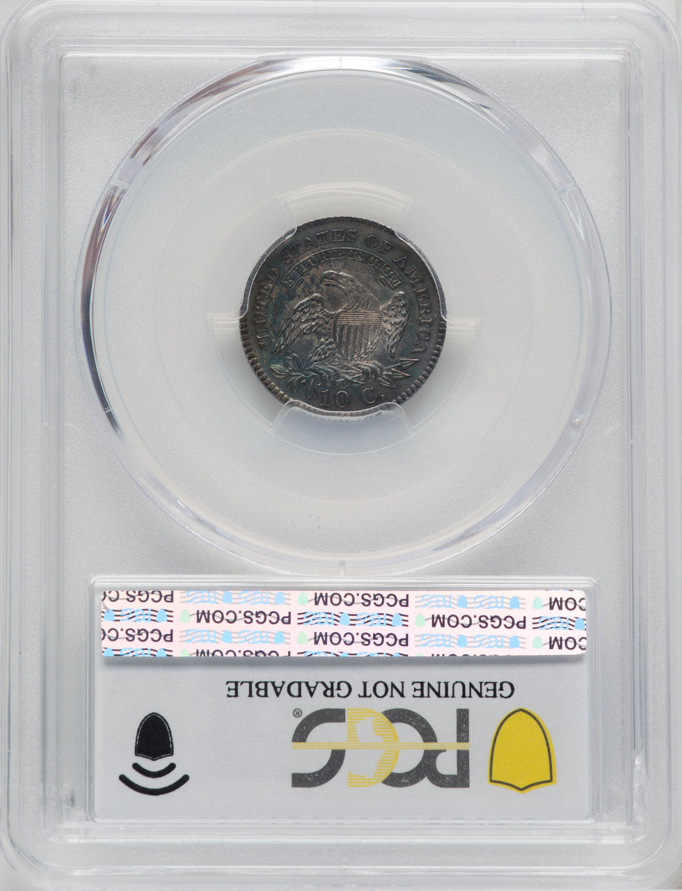 1825 10C Genuine Bust Dime Genuine PCGS AU50