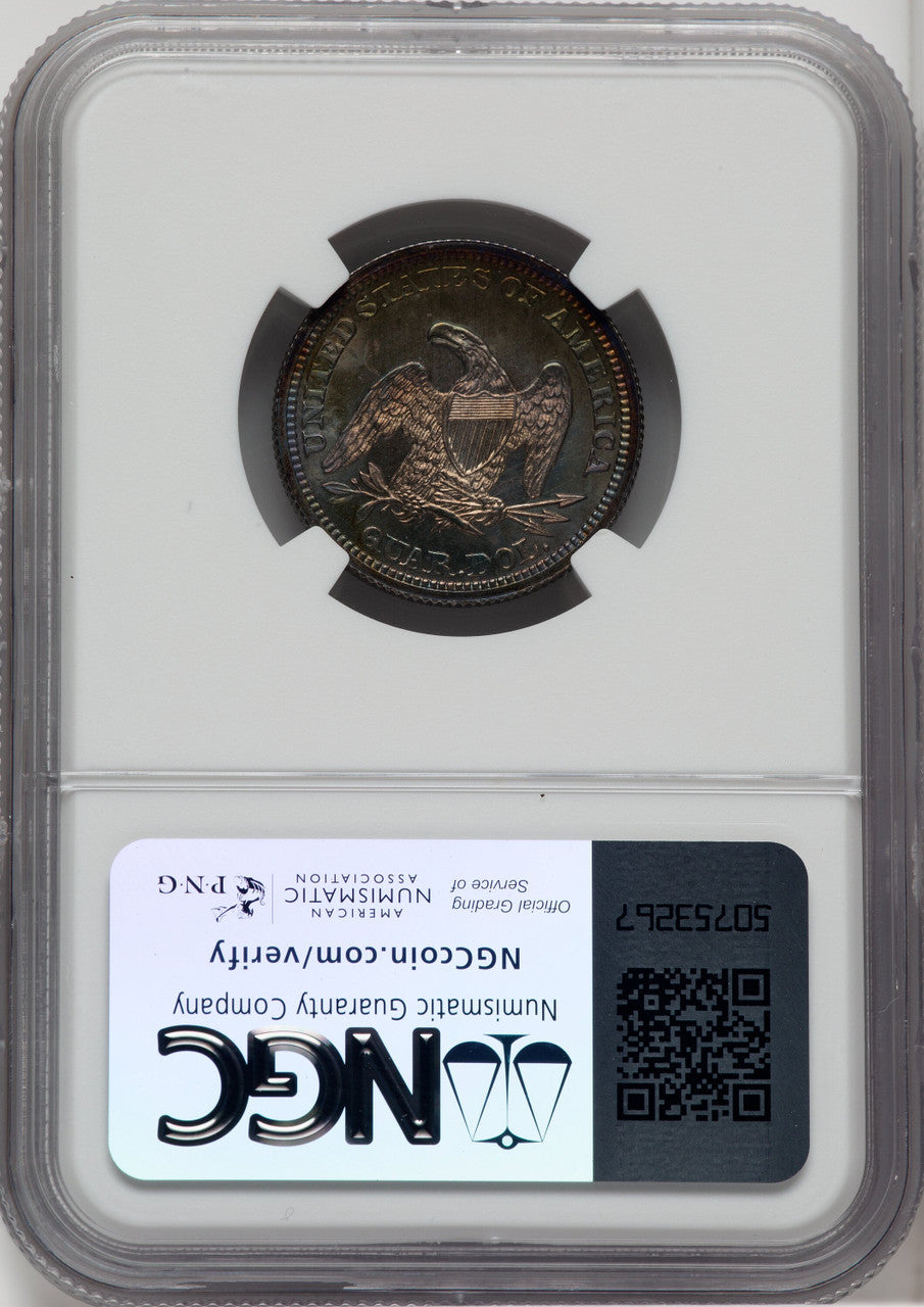 1863 25C Proof Seated Quarter NGC PR66