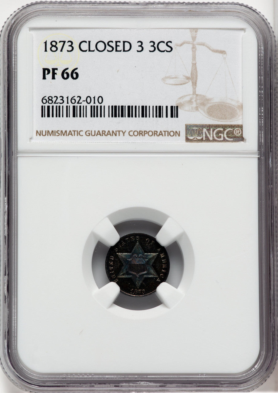 1873 3CS Proof Three Cent Silver NGC PR66