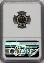 1867 3CN Proof Three Cent Nickel NGC PR68