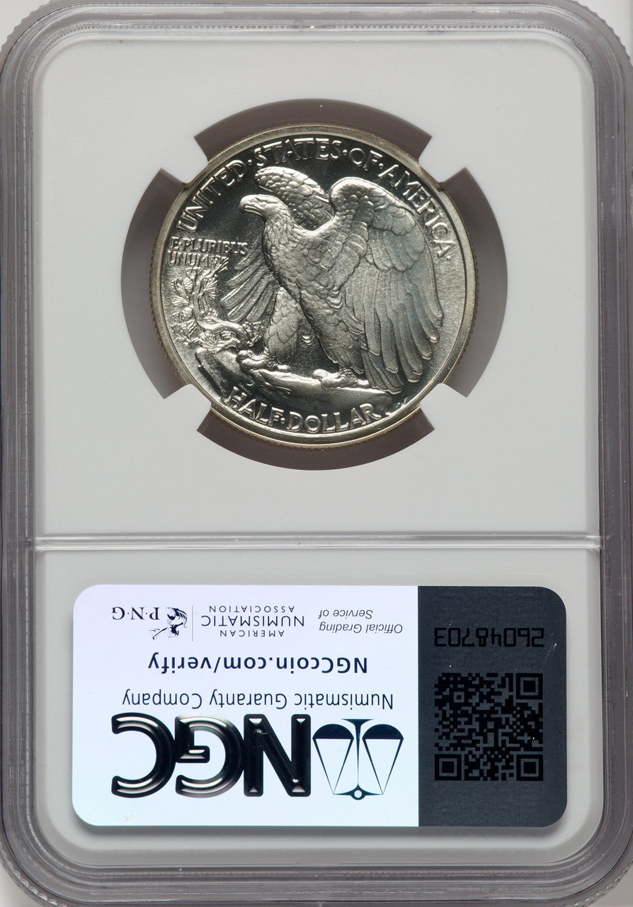 1942 50C Proof Walking Liberty Half Dollar NGC PR67