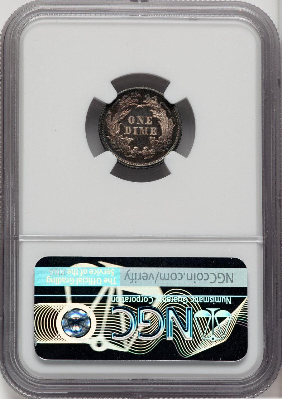 1873 10C CA Proof Seated Dime NGC PR66