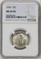 1930 25C FH Standing Liberty Quarter NGC MS65