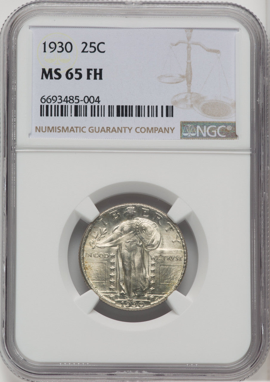 1930 25C FH Standing Liberty Quarter NGC MS65