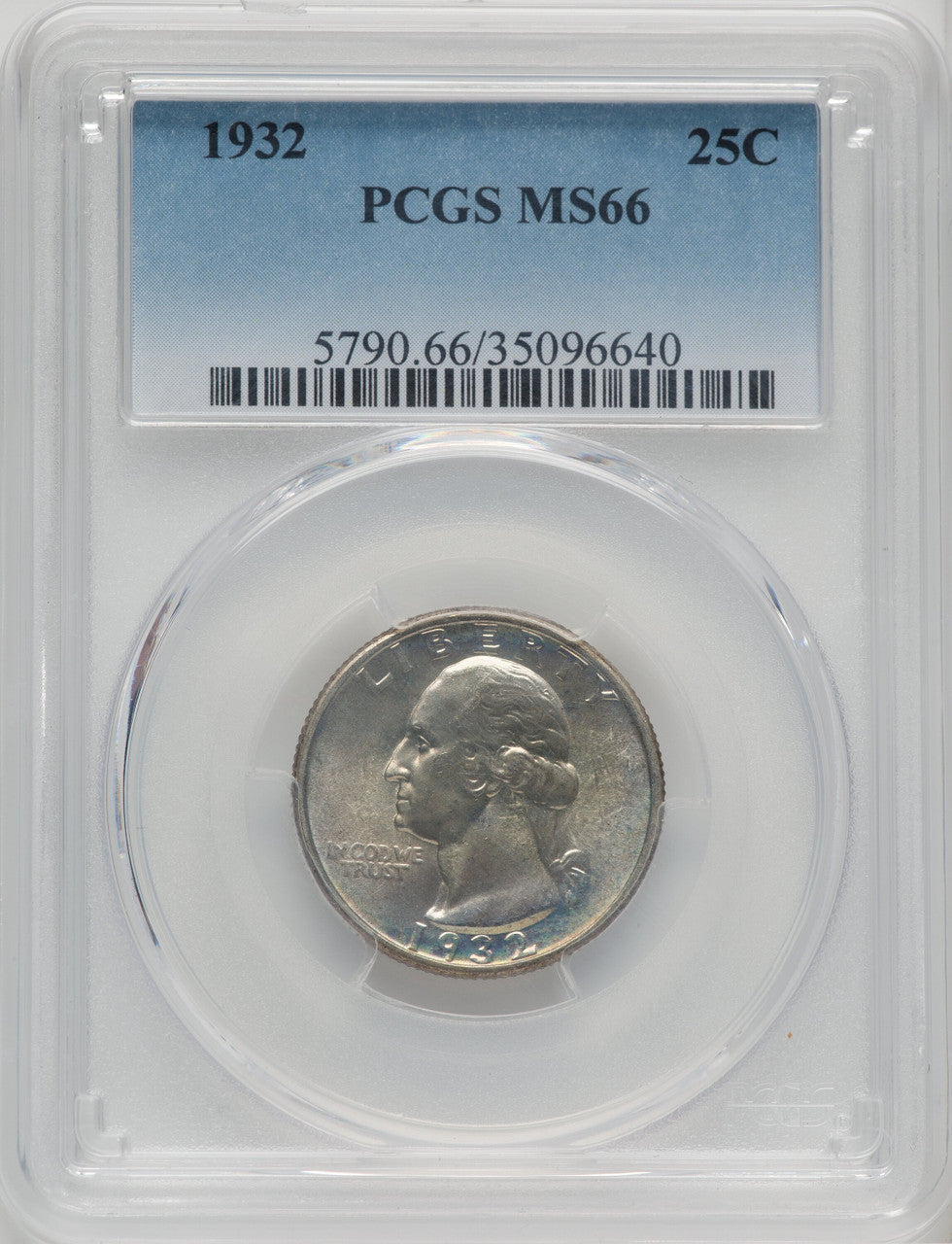 1932 25C Washington Quarter PCGS MS66