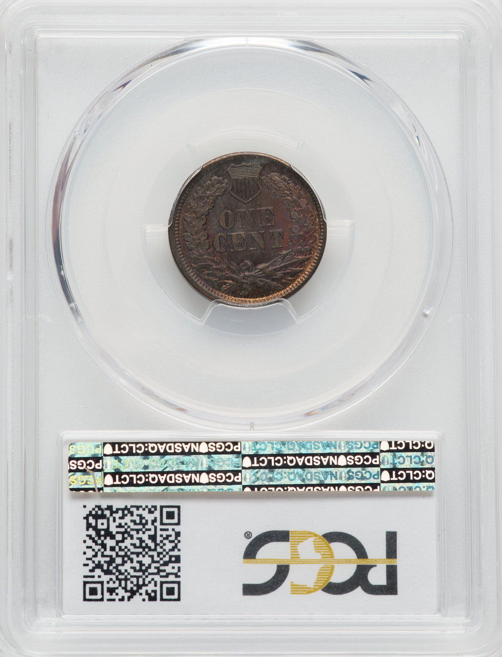 1864 Bronze No L RB Indian Cent PCGS MS66