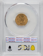 1859-S $2.50 Liberty Quarter Eagle PCGS AU58
