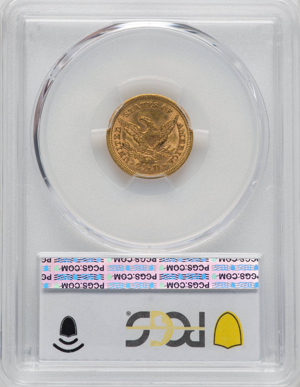 1859-S $2.50 Liberty Quarter Eagle PCGS AU58