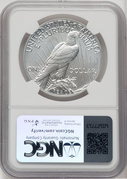 2023 $1 Peace First Day of Issue FDI 1ST Modern Commemoratives NGC MS70