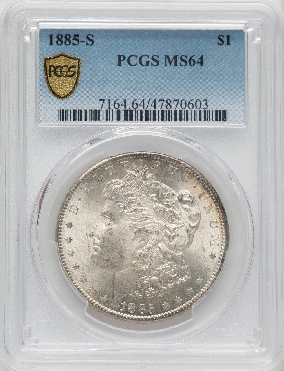 1885-S $1 Morgan Dollar PCGS MS64 (504760012)