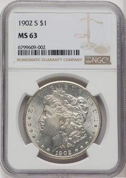 1902-S $1 Morgan Dollar NGC MS63
