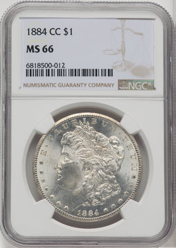 1884-CC $1 Morgan Dollar NGC MS66 (518609052)