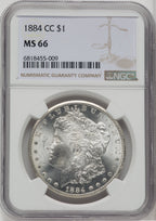 1884-CC $1 Morgan Dollar NGC MS66 (518609053)