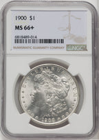 1900 $1 Morgan Dollar NGC MS66+