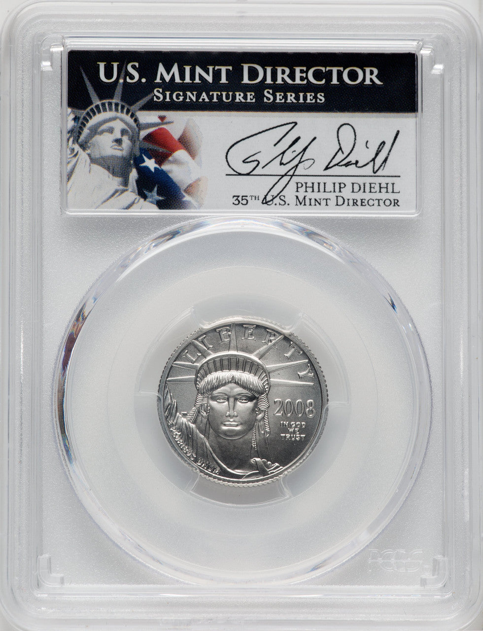 2008-W $25 Quarter-Ounce Platinum Eagle PCGS MS70 (757146004)