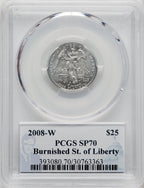 2008-W $25 Quarter-Ounce Platinum Eagle PCGS MS70 (757146004)