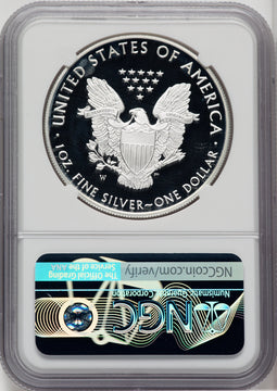 2021-W Silver Eagle Type One First Day of Issue Mike Castle Signature NGC MS70