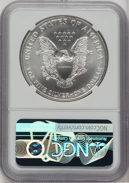 1997 S$1 Silver Eagle NGC MS70