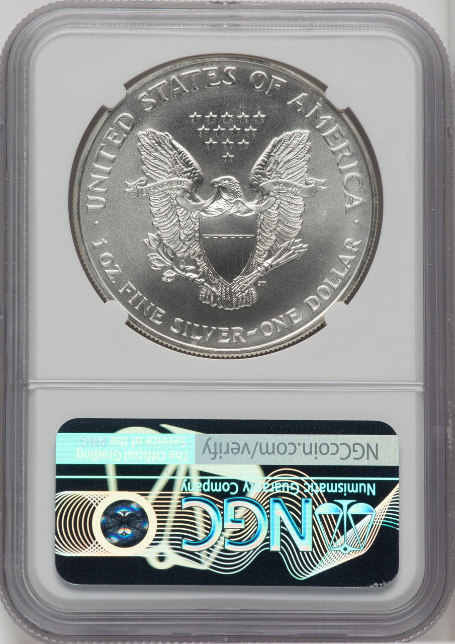 1997 S$1 Silver Eagle NGC MS70