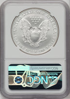 2001 S$1 Silver Eagle NGC MS70