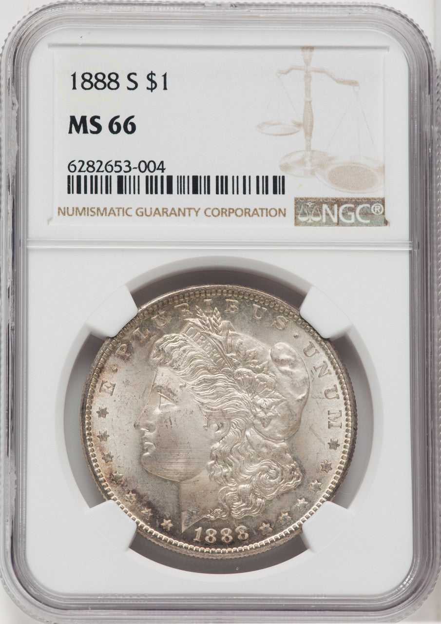 1888-S $1 Morgan Dollar NGC MS66