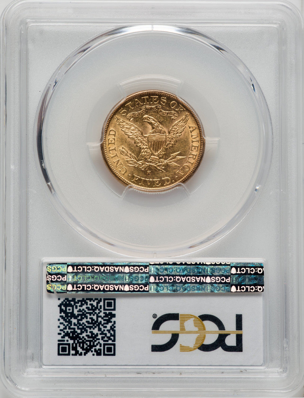 1885-S $5 Liberty Half Eagle PCGS AU58