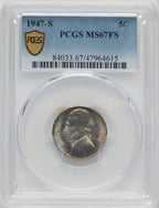 1947-S 5C FS Jefferson Nickel PCGS MS67
