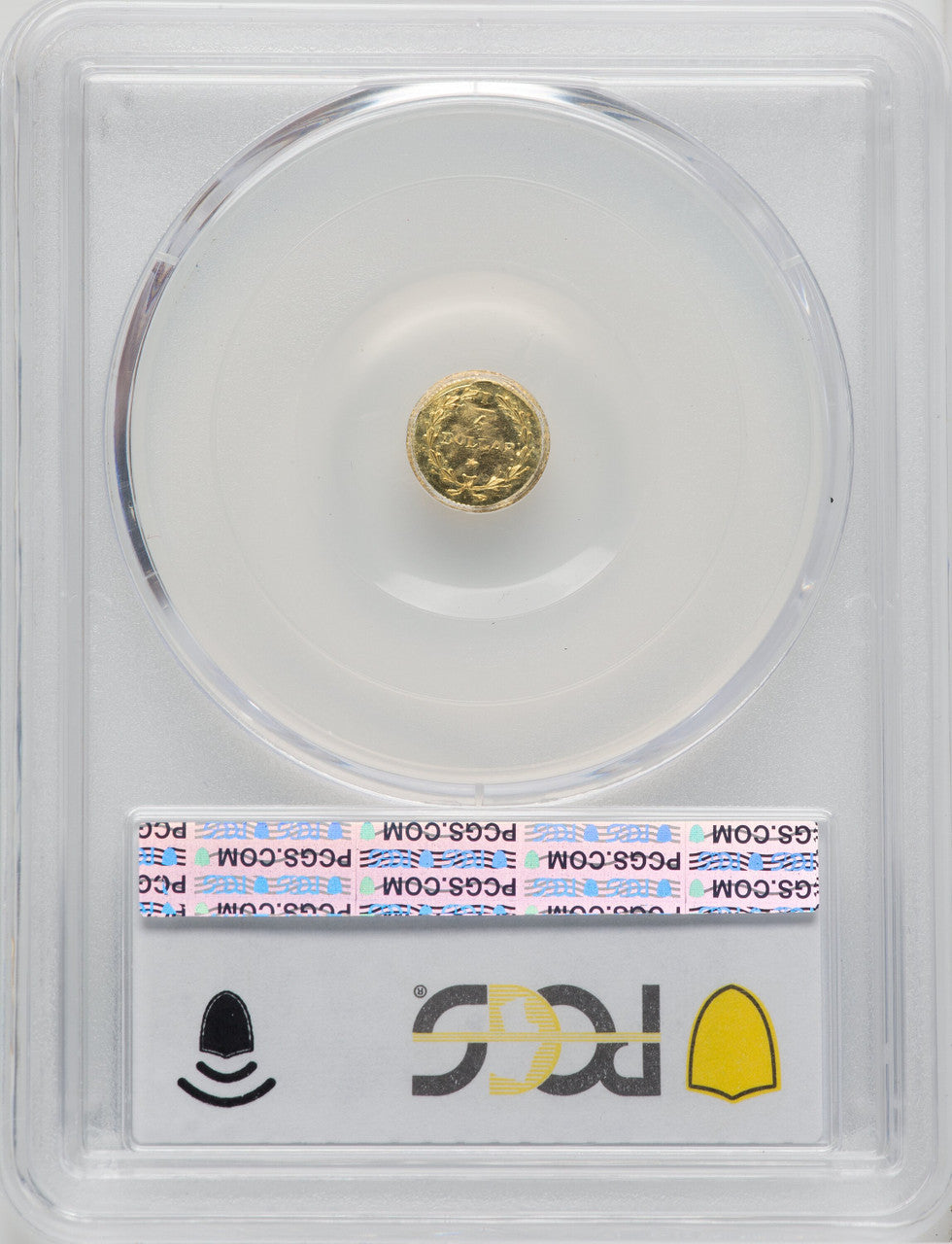 Undated Liberty Round 25 Cents BG-222 R.2 California Fractional Gold PCGS MS65