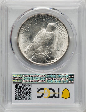 1923-D $1 CAC Peace Dollar PCGS MS65+