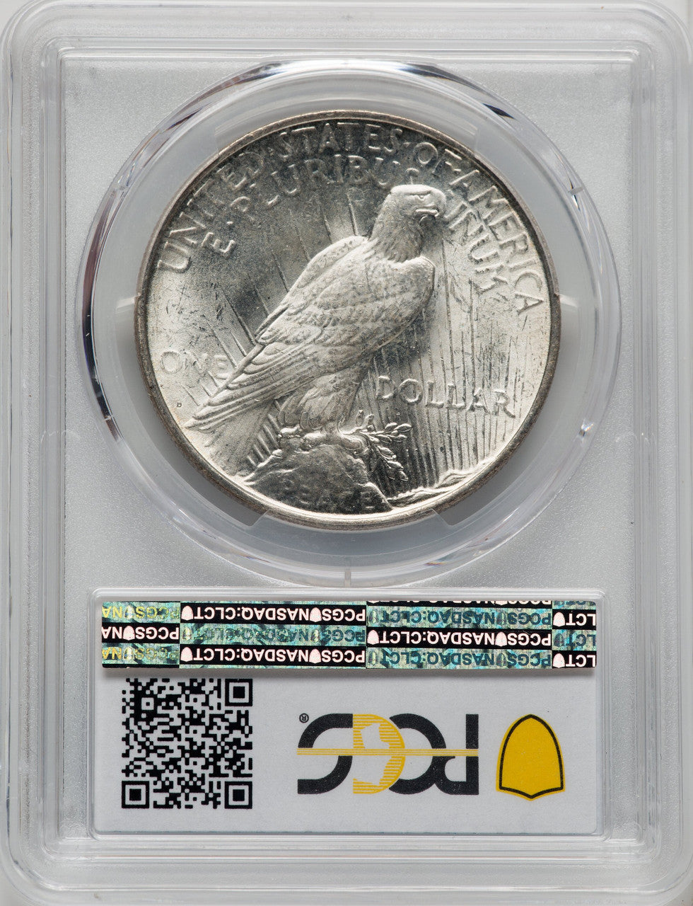 1923-D $1 CAC Peace Dollar PCGS MS65+