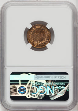 1887 1C RB Proof Indian Cent NGC PR64