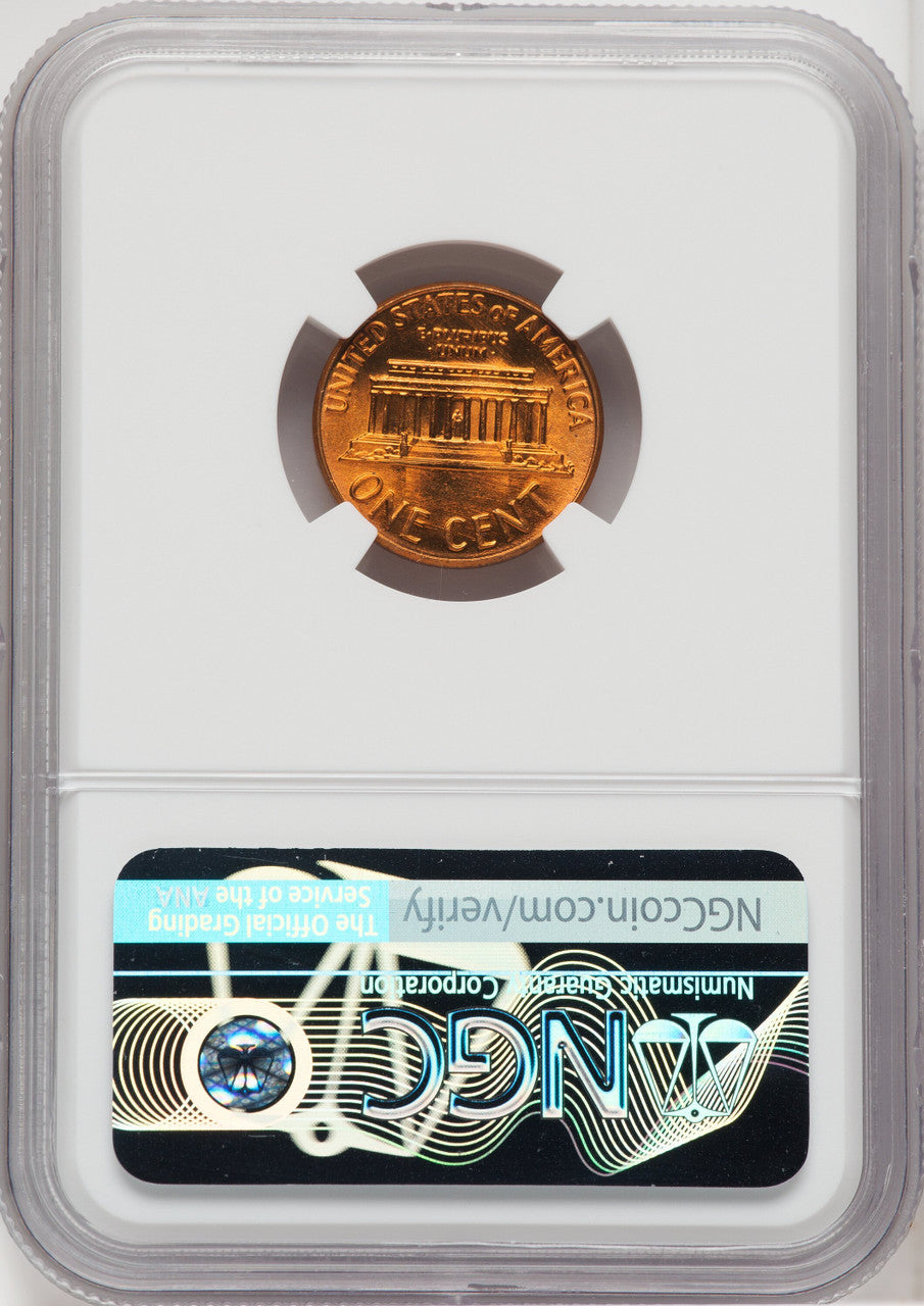 1969-D 1C RD Lincoln Cent NGC MS67+