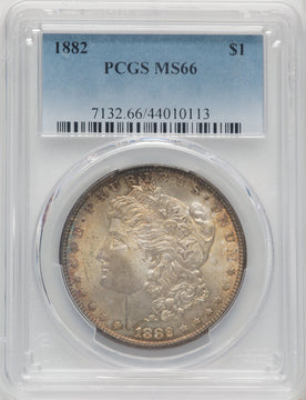 1882 $1 Morgan Dollar PCGS MS66