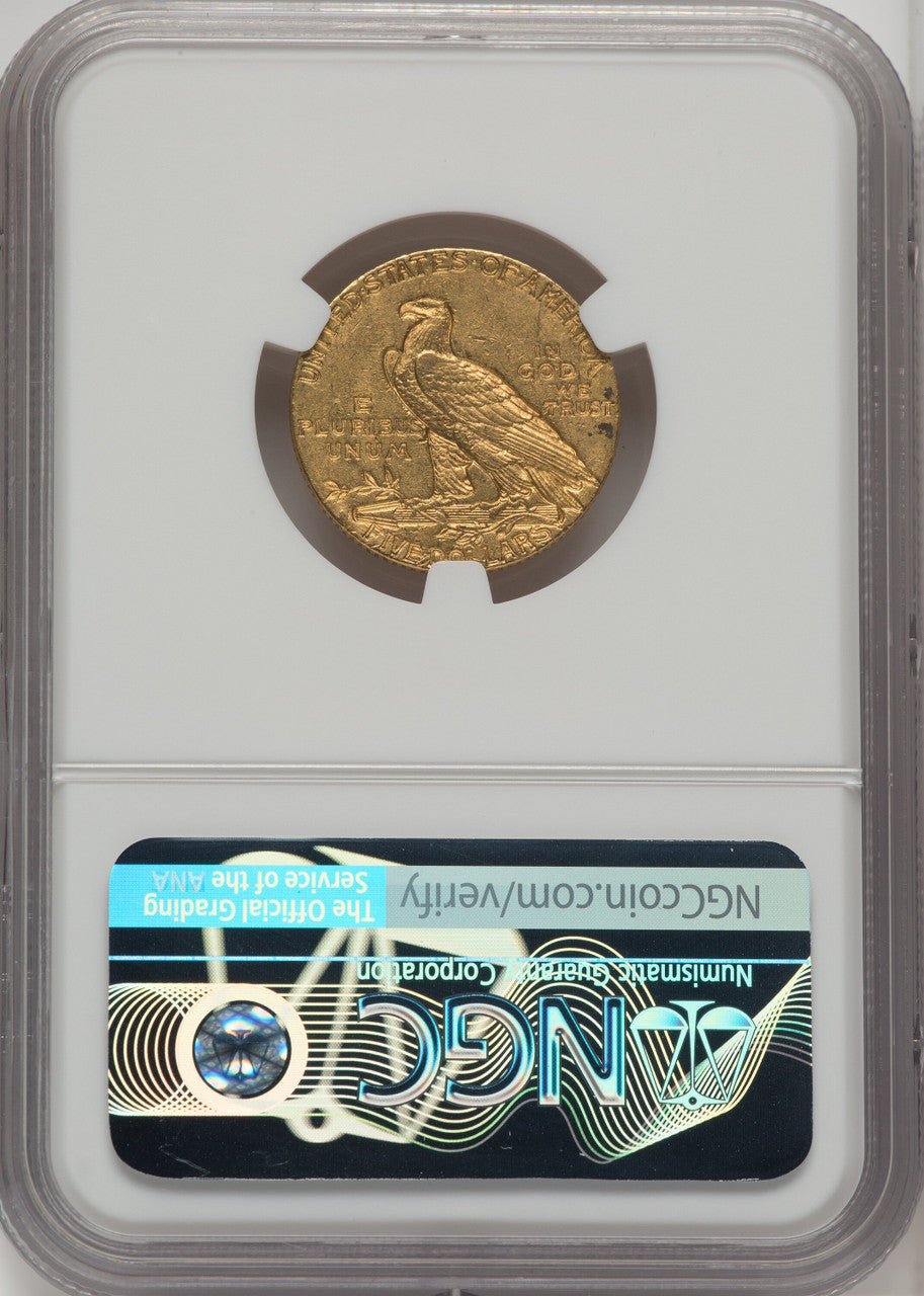 1911-S $5 Indian Half Eagle NGC AU55