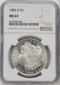 1885-O Morgan Dollar NGC MS67 (765043031)