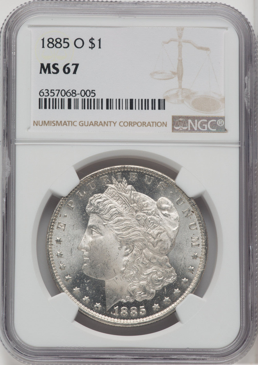 1885-O Morgan Dollar NGC MS67 (765043031)