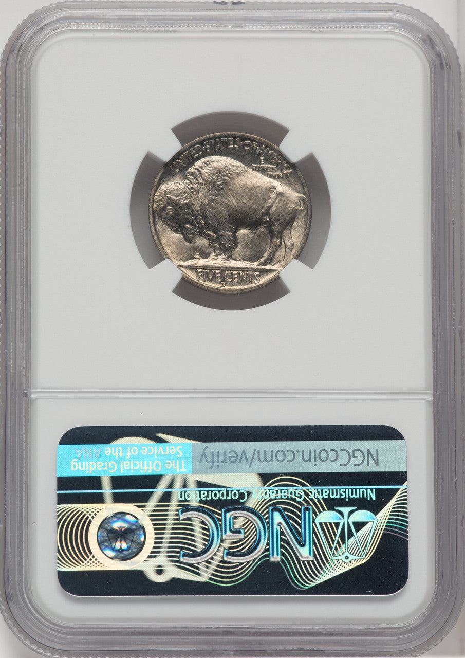 1936-D 5C Buffalo Nickel NGC MS67+