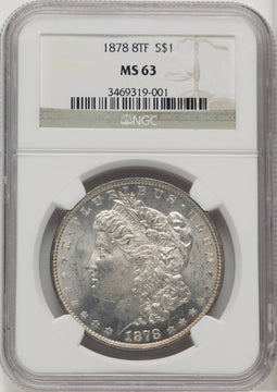 1878 8TF $1 Morgan Dollar NGC MS63