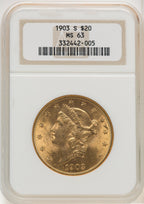 1903-S $20 Liberty Double Eagle NGC MS63 (764693022)