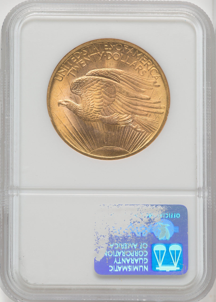1908 NM $20 Wells Fargo Saint-Gaudens Double Eagle NGC MS67 (764034006)