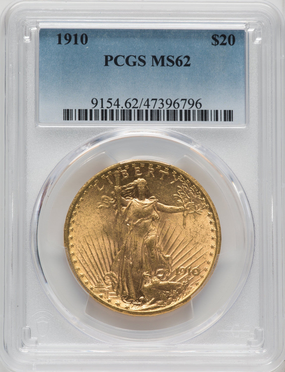 1910 $20 Saint-Gaudens Double Eagle PCGS MS62 (764091024)