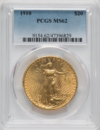 1910 $20 Saint-Gaudens Double Eagle PCGS MS62 (764091023)