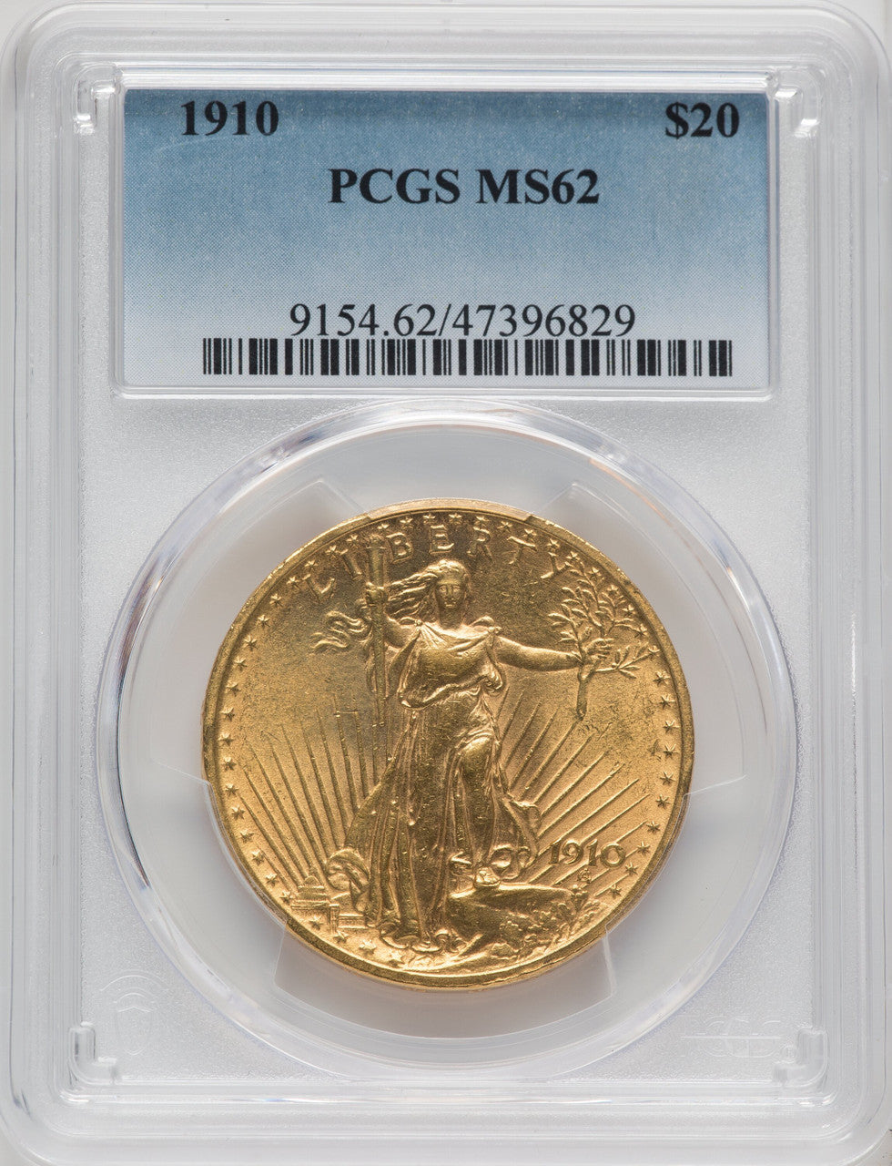 1910 $20 Saint-Gaudens Double Eagle PCGS MS62 (764091023)