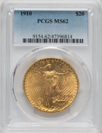 1910 $20 Saint-Gaudens Double Eagle PCGS MS62 (764091025)