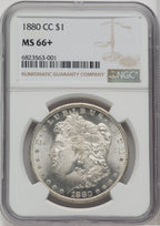1880-CC $1 Morgan Dollar NGC MS66+