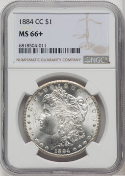 1884-CC $1 Morgan Dollar NGC MS66+