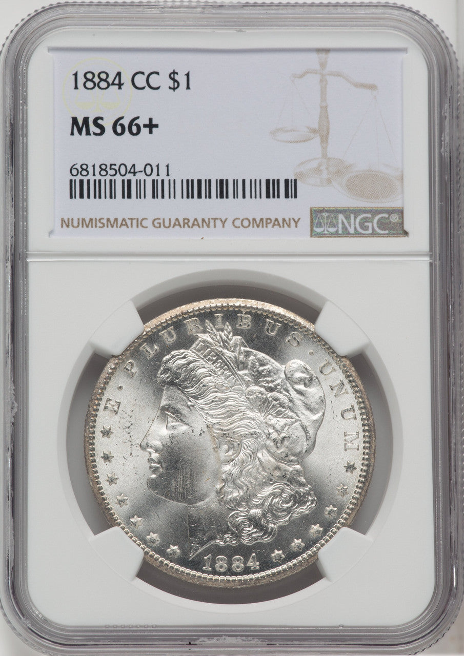 1884-CC $1 Morgan Dollar NGC MS66+
