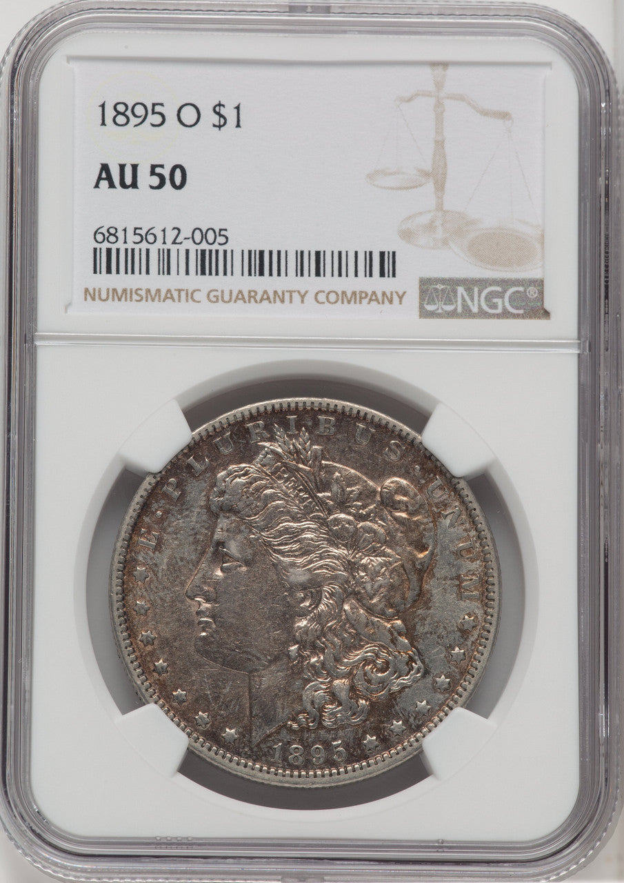 1895-O $1 Morgan Dollar NGC AU50